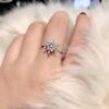 Classic Sparkling Snowflake Ring